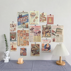 微笑牆面海報 麵包 2件組