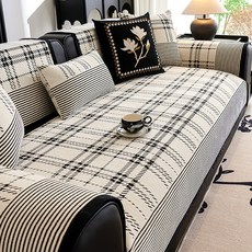 언헤브 모던 체크 소파 패드