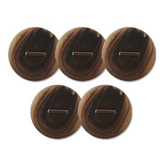 金屬Doing組合鈕扣 25mm, 5個, 亮栗黑G