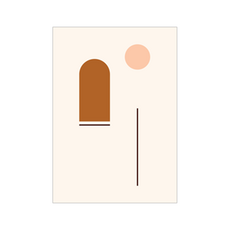 진심디자인 E 무드 패인팅 라인 감성 아트웍 디자인캔버스 E28 비엔나 스페이스, 화이트