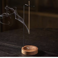 Dumakase Nag Champa 立式夾式香座, 原木 + 黑色