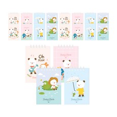 ibis Sangcheol 筆記本 FR11791 4 x 5p 套組, 弗蘭基尤克里裡、弗蘭基爆米花、弗蘭基釣魚、弗蘭基雨傘, 1套