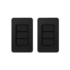 CHEIL ELECTRIC 工業 Diart Plus 金屬黑開關 3路 3開, 2個