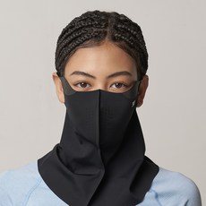 화이트샌즈 그린라벨 UV 프로텍션 쿨링 하프 마스크 아다나, 블랙, 1개