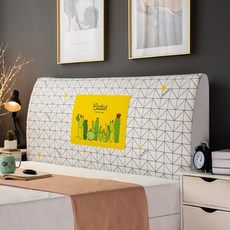 알로데 큐트리 일러스트 침대 헤드 커버, TYPE 02, 1개
