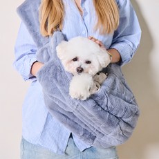 REDPUPPY 寵物保暖斜背包, 深灰色, 1個