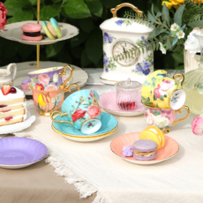 Royal Essex Stechcol 骨瓷咖啡杯5入組, Whisper Garden, 1組