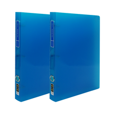 MiDAS Wizoffice Pron 透明活頁夾 2cm, 藍色, 2個