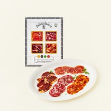 Bellota-Bellota 샤퀴테리 로모 20g + 로미또 20g + 살치촌 20g + 초리조 20g 세트, 1세트