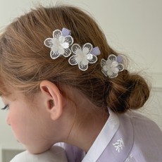 CHENNY BONGBONG 風之花韓服髮夾 3入