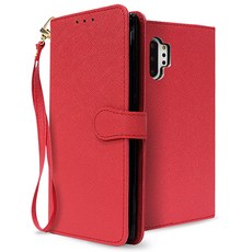 The N Fit Saffiano掛繩書本式手機殼