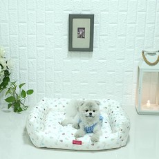 Doogy Pet 寵物涼感人造絲坐墊, 1個, 白色