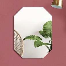 위미러 베네치안 노프레임 팔각 일반거울 중형 벽걸이형 세로형