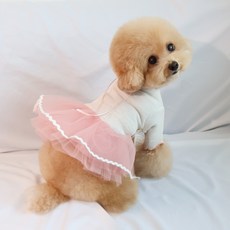 Grooming Dog 寵物長尾紗裙洋裝, 1個, 白色