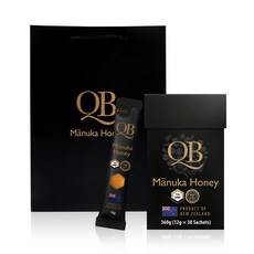 QUEENBEE 麥盧卡蜂蜜 UMF15 Plus 新西蘭蜂蜜棒蜂蜜 30p + 購物袋, 360g, 1盒