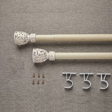 PRIELLE 格蕾絲 35mm 窗簾桿, 白金