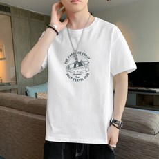 남성용 알럽홈 데일리 프린팅 반팔티