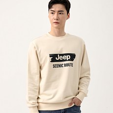 지프 남여공용 루트 페인팅 로고 긴소매 맨투맨 티셔츠 JP6TSU838