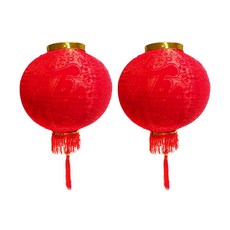 摩達客 農曆春節元宵 20吋植絨魚福燈籠(兩入)+LED燈串 暖白光, 1入, 紅