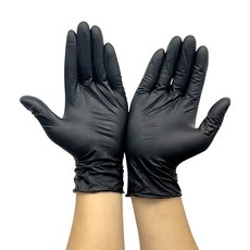 乳膠手套 黑色 S號, 100入, 小(S), 1個