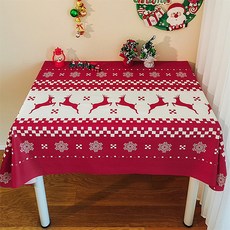 PDS居家裝飾 適合營造聖誕氣氛的桌布, 90 x 90 cm, 1個, 1