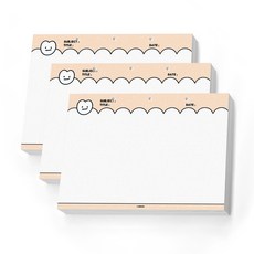 CHEEEZE 奶酪商店3球對象泡泡抵押筆記b5, Peach, 3份