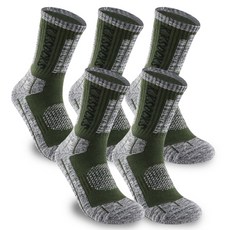 KK男款VIP中筒登山襪 5雙, 卡其色