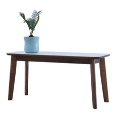 베스트리빙 HPM 캔버라 2인 벤치, 월넛그레이