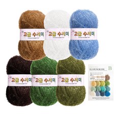 Yarna 梵谷菜瓜布 80g x 6入 + 圖稿 B 名畫概念套組, 8 有絲柏的麥田, 1套