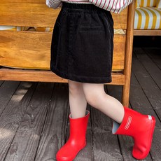 스타빈 코듀로이 H라인 밴딩 스커트