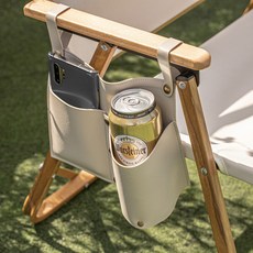 로티캠프 RCE 사이드 포켓 캠핑 체어, 베이지, 1개