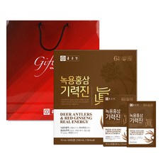 鍾根堂 紅蔘活力能量飲 30入+禮品袋, 2100ml, 1組