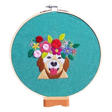 DIY寵物花環手工刺繡套組, 1套, 拉布拉多尋回犬