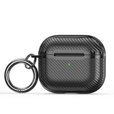 Patrick Oblique AirPods 3代 保護殼 + 登山扣, 單一商品, 黑色, 1個