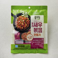 풀무원 3분간편 보리새우볶음 만들기 + 소스 세트, 140g, 1세트