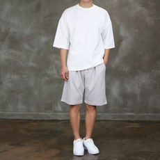 콘피아르 남성용 루즈핏 5부 핀턱 반바지 TC3611