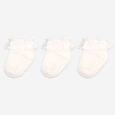 HI BABY CLUB 蕾絲襪子3件組