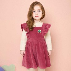 mollimelli 女童素色條紋連衣裙