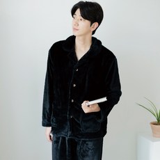 Terawood 男士抓絨口袋睡衣上下套裝