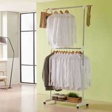不銹鋼移動衣架 NT-1001-1, 白色