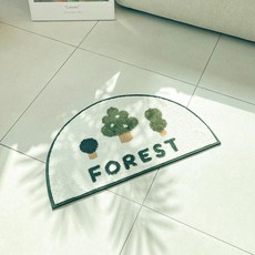 러움 마이리틀포레스트 자카드 발매트, 혼합색상, 1개