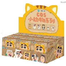 阿里魚 蠟筆小新 COS小動物可動公仔 款式隨機不重, 6個