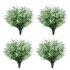 人造花 家居裝飾 花卉 室內裝潢 茂盛薰衣草, 白色