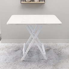 따니네 모던 접이식 테이블 70 x 70 x 55 cm ZZ014, 화이트