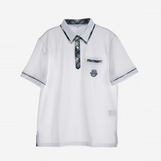 校服Mall兒童款藍色米色格紋線條生活服校服