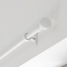 더원홈데코 로얄 25mm 커튼봉, 화이트