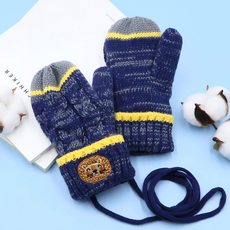 Bidangil 兒童Moby貼片防寒連指手套 雙手穿戴組