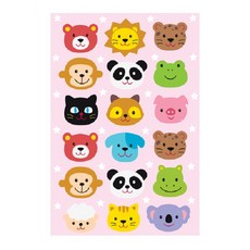 Fantastics 迷你貼紙 動物派對 PS-22028, 10個, 混色