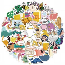 Lissi 商店 筆記型電腦 行李箱 置物櫃 感性滿滿 個性貼紙, 感性A, 1套