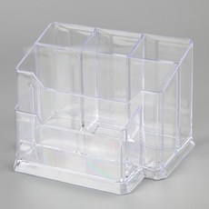 美甲雙層收納盒, 1個, 白色